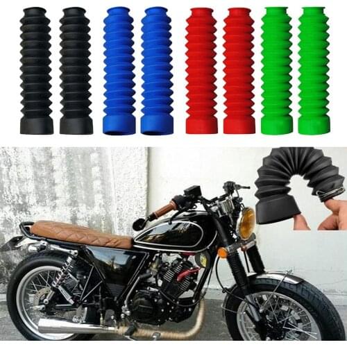 2Pcs Motorcycle Gaiter Front Fork Boot Cover Shock Dust Guard for Suzuki GS125