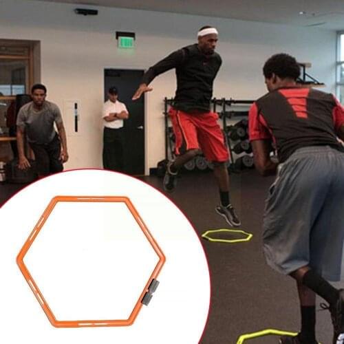 1pcs Agility Training Ring Football Basketball 50 Cm Sensitive Indoor Hexagonal Outdoor Training Training Ring And Supplies E6A6