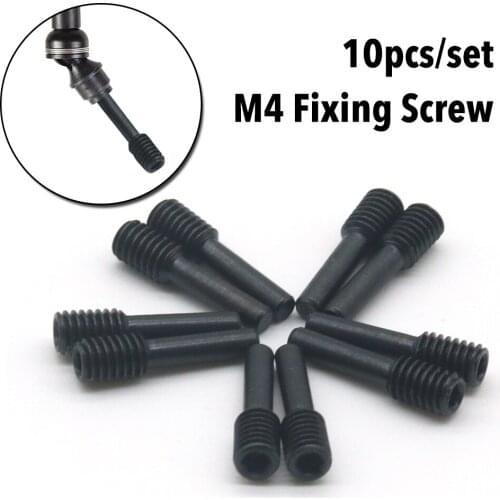 10PCS Drive Shaft Fixing Screw M4 16MM Steel Machine Screw Remote Control Car Accessories For E-Revos E-Maxx Summit