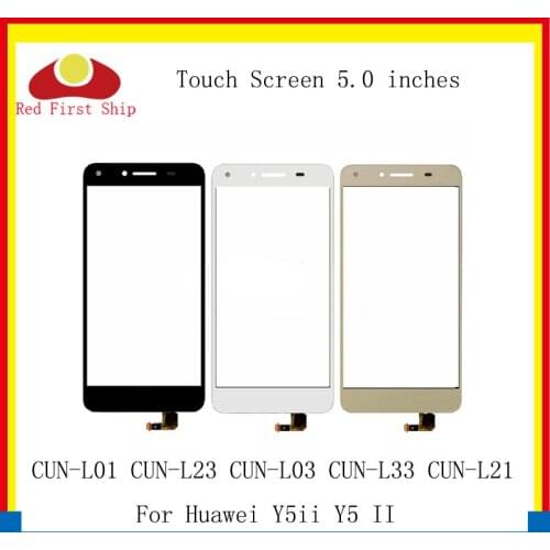10Pcs/lot Touch Screen For Huawei Y5ii Y5 II Touch Panel Sensor Digitizer Front Glass Outer CUN-L01 CUN-L23 CUN-L03 TouchScreen