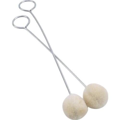 10pcs Leather Craft Wool Leather Dye Leather And Finish Applicator Kit Tool DIY Wool Ball Alcohol Dye Hair Ball Brush