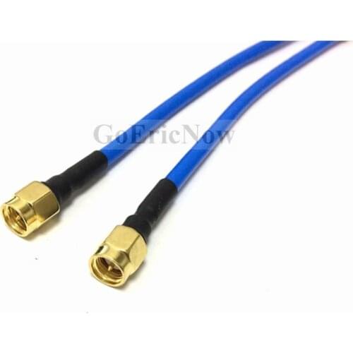10 pcs RF Coaxial Pigtail SMA Male to Male Semi-rigid RG402 Cable Adapter Connector (50cm)