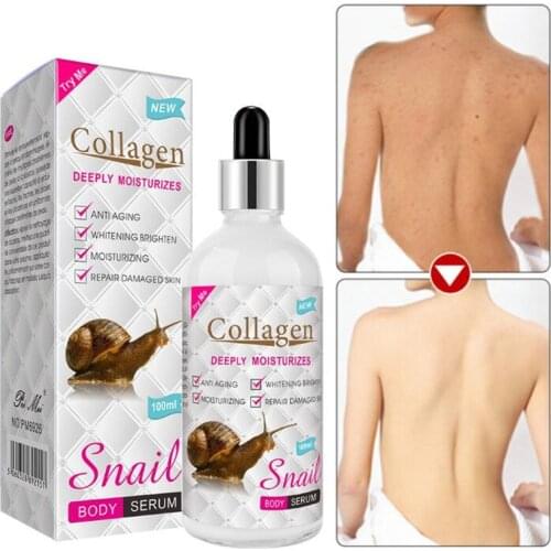 100ml Natural Strong Whitening Body Cream Lotion Dark Skin Bleaching Moisturizing Deep Skin Whitening Body Care Snail Extract