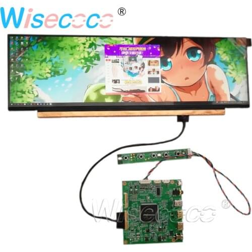 14 Inch 3840×1100 Slim Stretched Bar LCD Display 4K ADS Screen NV140XTM-N52 with eDP 30 Pins USB Earphone Controller Board