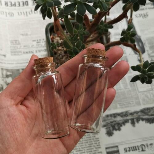 20pcs/Lot 30ml Glass Packing Bottle with Cork Stoppers Drifting Bottle Storage Wishing Bottle Spice Jars 30X70mm For Lab or DIY