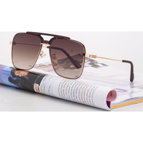 2021 New Fashion Luxury Classic Gradient lens Men Sunglasses Men Vintage Brand Design Sun Glasses