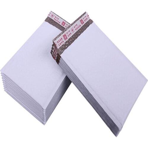 50pcs/lots White Color Kraft Envelope Mailing Bag Bubble Mailer Packaging Shipping Bag JB06005-06