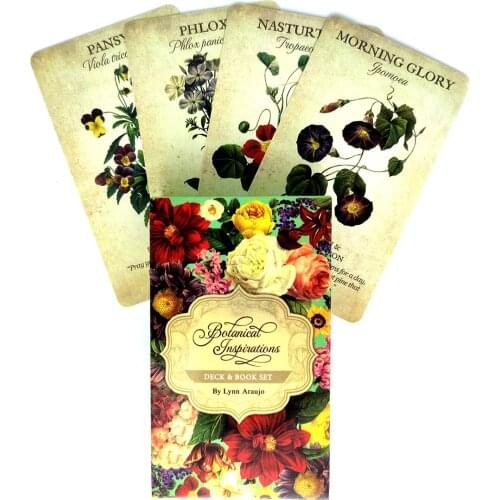 Botanical Lnspiration Oracle Cards Tarot Cards Mystical Guidance Divination Entertainment Partys Board Game Supports Wholesale