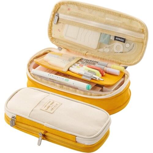 Big Capacity Pencil Pen Case Student Office College School Large Storage High Capacity Bag Pouch Holder Box Organizer