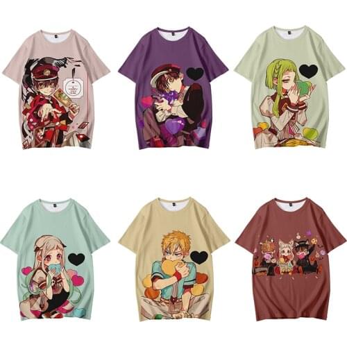 Anime T Shirt Toilet-Bound Hanako-kun Cosplay Costume Jibaku Shounen Hanako kun T-shirt Tees Yugi Amane Shirt Nene Yashiro Tops
