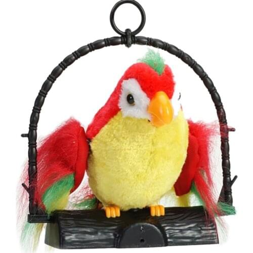 Talking Parrot Plush Toy Record Repeat What You Said Animal Novelty Sounding Toy Kid Birthday Present