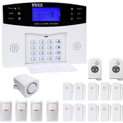 GSM Alarm System Keyboard Control 4PIR Sensor 12 Door Contact