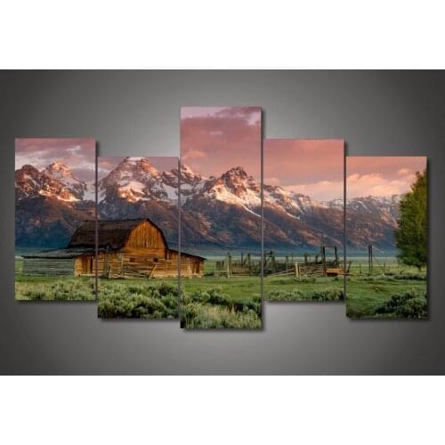 HD Print 5pcs canvas art landscape abstract painting modern home decor wall art picture for living room decor painting