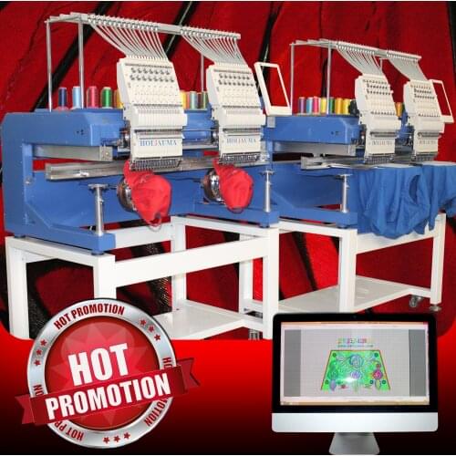 China 10 years service ! Newest tajima 47 head technology computerized embroidery machine 2 heads multi function embroidery