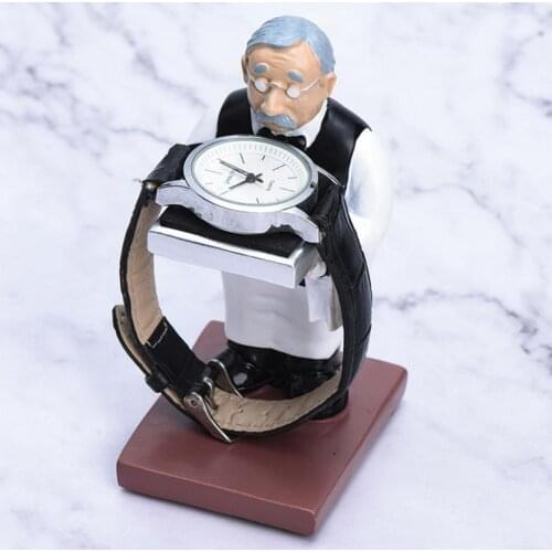Creative My Old Housekeeper Watch Stand Display Box Gift Organizer NEW