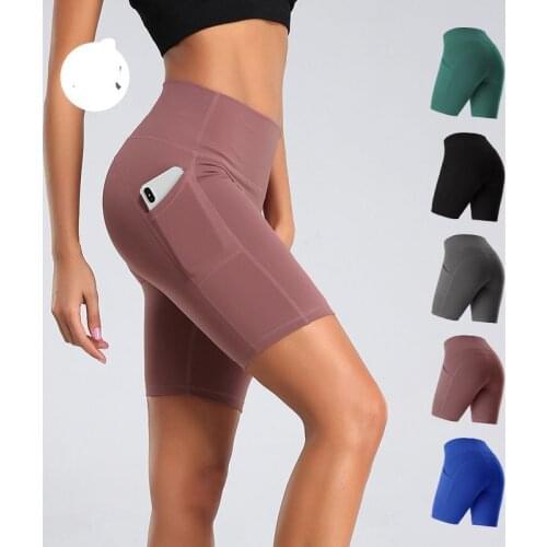 Summer Women Yoga Shorts High Waist Seamless Hip-up Tight Elastic Sport Shorts Push Up Running Fitness Gym Clothes 2020 Hot Sale