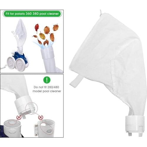 2pcs Pool Cleaner Bag for Polaris 360 380 Filter Bag Swimming Pool Filter Vacuum Bag Parts
