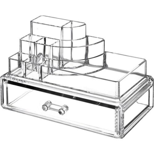 Multifunction Stationery Holder Organizer Transparent Box Rangement Bureau Kawaii Makeup Cosmetic Layered Drawer Combination