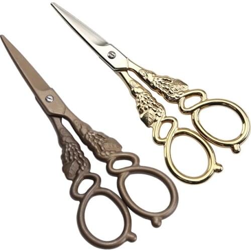 Stainless European Style Vintage Craft Scissors Household Manual DIY Tools Fabric Scissors Classic Professional Tailor Scissors