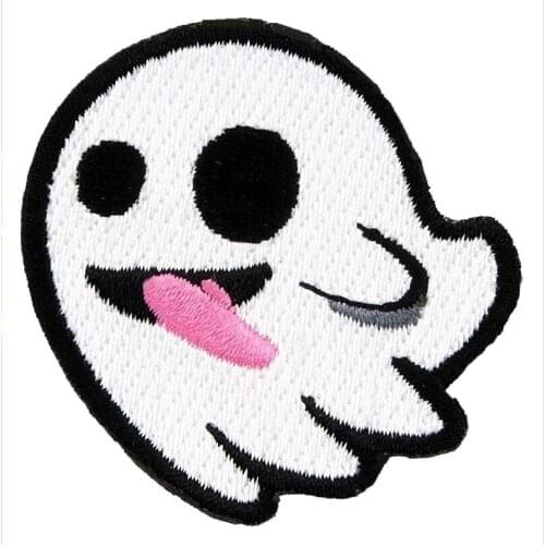 HORROR Punk Skull Flying Ghost Embroidered Iron On Patch Of Clothing Accessories Applique Halloween