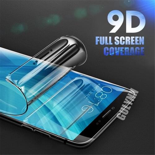 GULYNN 9D Curved Full Cover Hydrogel Film For Xiaomi Mi 8 S A3 Screen Protector For Redmi 6 6A 7 8 9 S T Pro Note 3 (Not Glass)