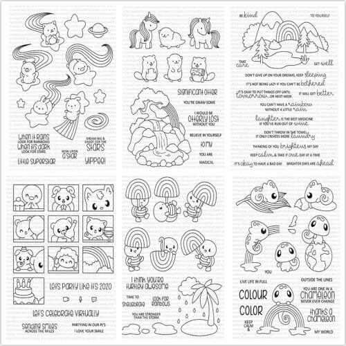 Animal Clear Stamp/Seal for DIY scrapbooking/photo album Decorative clear stamp sheets A6052