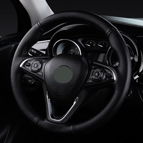 DIY Black Faux Leather Non-slip And Breathable Car Steering Wheel Cover For Buick Hideo Excelle Enclave Regal Verano Accessories
