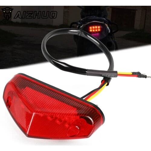 Motorcycle Stop Brake Light Signal Turn Signals Taillight Universal Motocross For KAWASAKI HONDA YAMAHA YZ SUZUKI Pit Dirt Bike