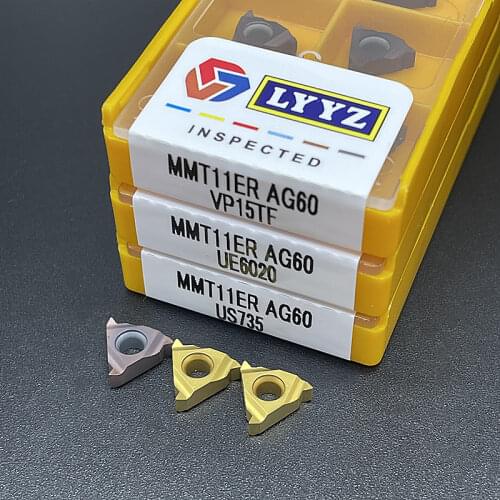 MMT11ER/IR 22ER/IR 216ER/IR16IR AG60-S AG60 US735/VP15TF/UE6020 Original carbide insert CNC lathe slotted thread turning tool