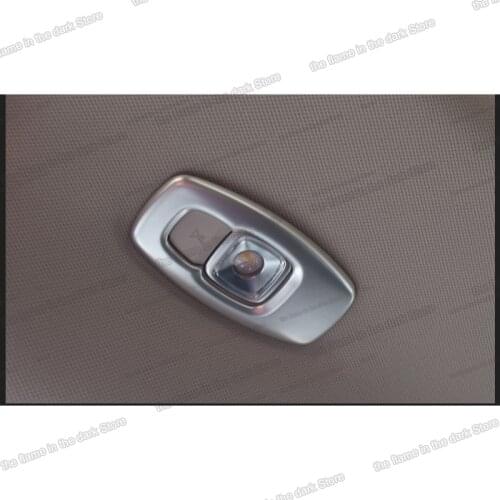 Carbon fiber abs car roof rear reading light frame trims for renault koleos 2016 2017 2018 2019 2020 2021 2022 Samsung QM6 auto