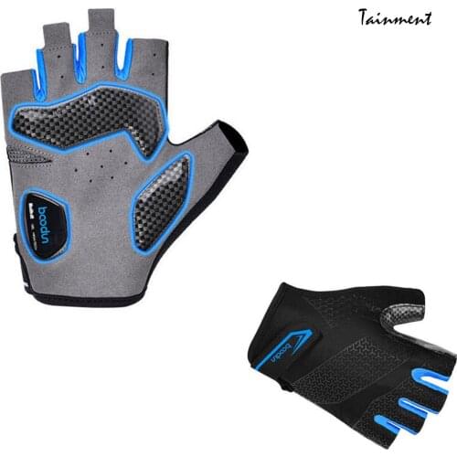BOODUN Cycling Gloves Half Finger Silicone Non-slip Anti-sweat Men & Women Half Finger Gloves Quick Dry Outdoor Bicycle Gloves