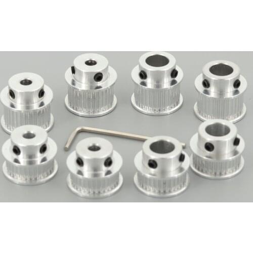 GKTOOLS GT2 Timing Pulley 2GT 32 Tooth Teeth Bore 5/6/6.35/8/10mm Synchronous Wheels Width 6/10mm Belt 3D Printer Parts
