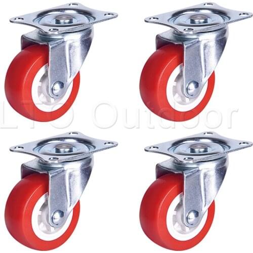 1PCS PP Universal Caster Wheels Roller Appliances Market Cart Trolley Swivel Mute Wheels Home Hardware