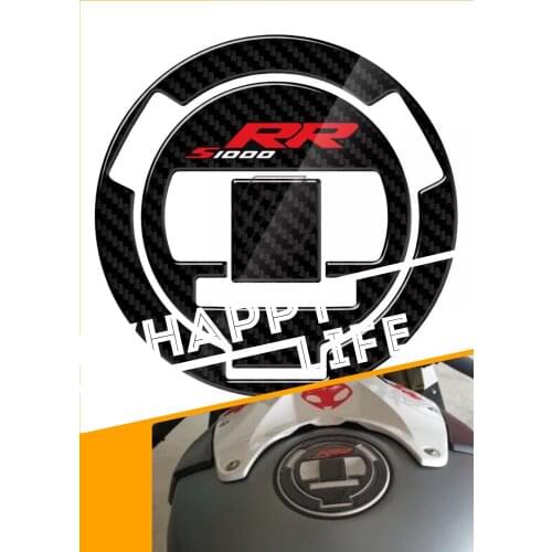 3D Carbon-look Motorcycle Fuel Gas Cap Protector Decals Case for BMW S1000RR S1000 RR 2014 2015 2016
