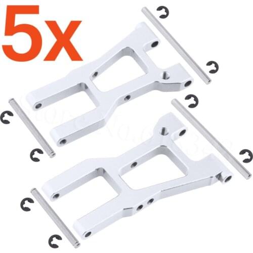 5 Pairs/Lot Aluminum Front Suspension Arm Set For HPI RS4 Sport 3 Hop-Up Upgrade Parts #113697