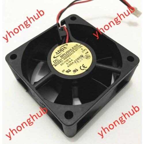 ADDA AD0624US-A71GL DC 24V 0.16A 60x60x25mm 2-Wire Server Cooling Fan