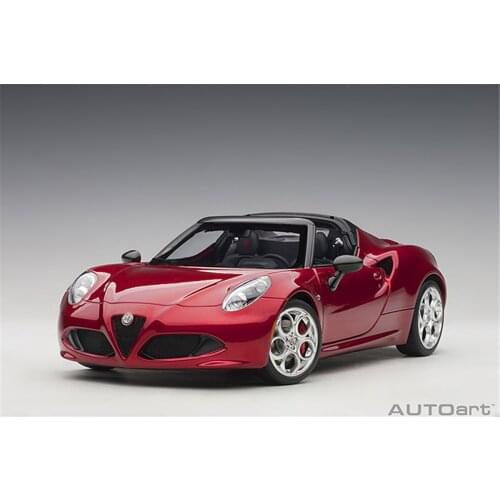 Autoart 1:18 For ALFA ROMEO 4C SPIDER Diecast Model Toys Car Gifts Collection Red/Yellow/White Display Ornaments Metal,Plastic