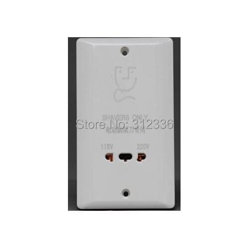 Free Shipping Hotel socket wall Socket 220V and 110V