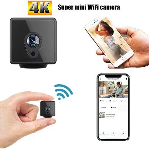 Mini WiFi Camera Wireless HD 4K Live Streaming Small Security Camera with Night Vision Motion Activated Nanny Cam APP Remote