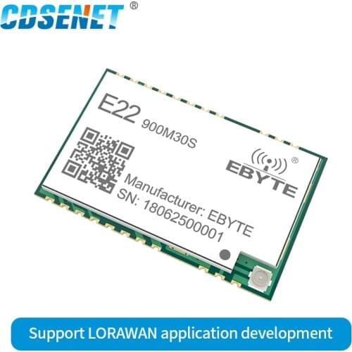 SX1262 1W Wireless RF Transceiver Module LoRa 915MHz SMD Stamp Hole IPEX Antenna TCXO Transmitter Receiver E22-900M30S