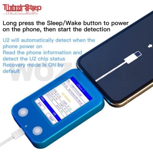 JC U2 Tristar Tester Fast Detector for iPhone 5 6 7 8 PLUS X XS MAX U2 Charge IC Fault SN Serial Number Detector Reader Test