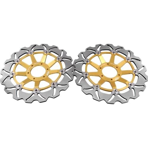 1Pair Motorcycle Front Left + Right Brake Disc Rotors Case For Honda CBR900RR CBR600F CBR600F4 V-TEC800 GL1500 GL1800 XL1000