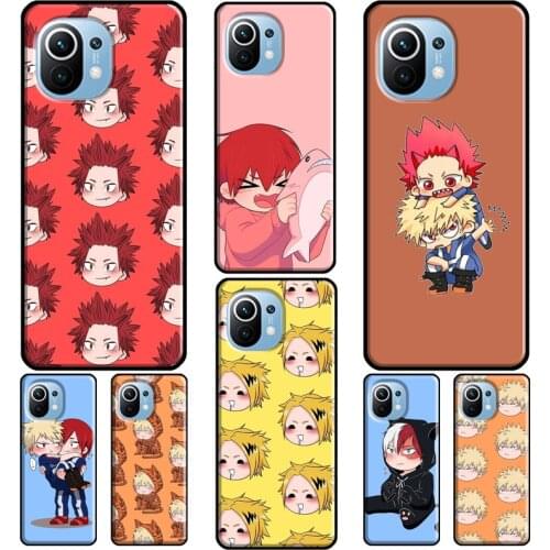Kirishima Bakugo Todoroki BNHA For Xiaomi Mi 11 Lite 9T 10T Pro A3 Mi Note 10 Lite Case For POCO F3 F2 M3 X3 Pro Fundas