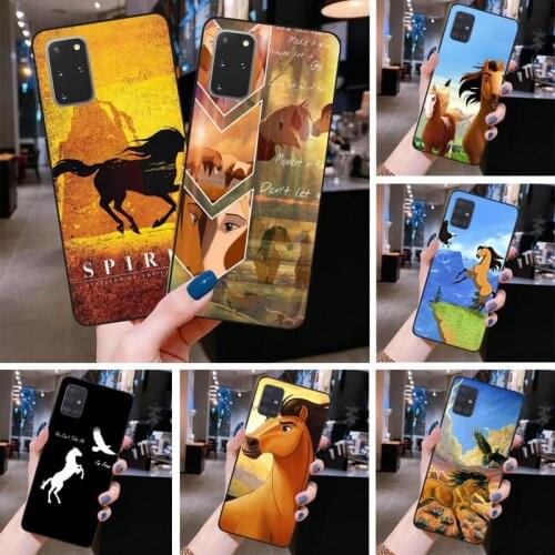 HUAGETOP Spirit Stallion Cimarron Horse Phone Case Cover for Samsung S20 plus Ultra S6 S7 edge S8 S9 plus S10 5G lite 2020