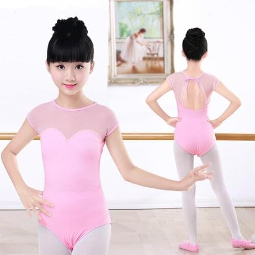 Girls Ballet Leotard Bodysuit Children Practice Ballet Clothing Dance Wear for Kids Pink /Red Ballet Dance Gymnastics Clothes