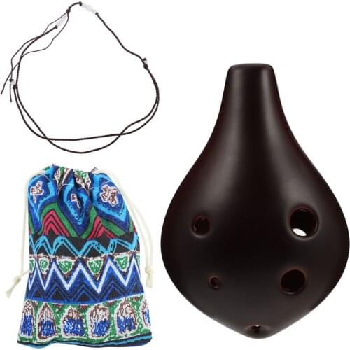 1 Set 6 Hole Ocarina Dolomite Ocarina Alto Ocarina Instrument Gift
