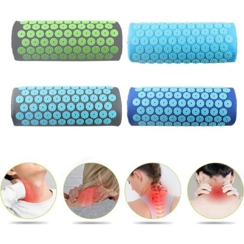 9 Colors Massager Cushion Acupuncture Sets Relieve Stress Back Pain Mat/Pillow Rose Spike Massage And Relaxation