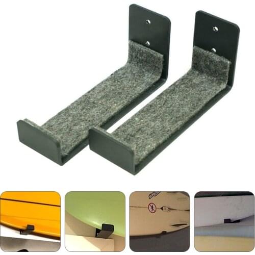 2pcs Surfboard Wall Rack Display Rack Wall-Mounted Surfboard Hanger Black