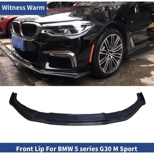 Carbon Fiber Front Bumper Lip For BMW G30 Mtech sport bumper 520i 530i 540i 550i 2016-UP Front Bumper spoiler Splitters