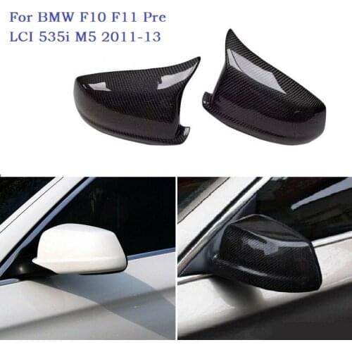 Fit For BMW F10 2010-2013 F10 Pre LCI 535i M5 2011-2013 XO M Style ABS/ Carbon Fiber Mirror Cover Caps Replacement Style